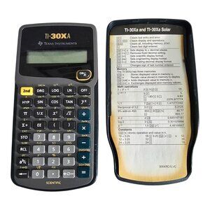 Texas Instruments TI-30Xa Scientific Calculator w/ Cover NEW BATTERIES! TESTED!!